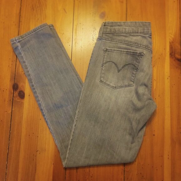 Levi's Women's Modern Rise Skinny Curve in Gray Denim - Size 27 - Picture 9 of 13